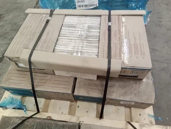 PALLET OF 352 METRO UNDERGROUND BEVELLED WHITE WALL TILES 200×100MM (7M²)