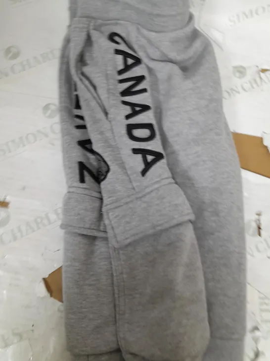 ZAVETTI CANADA GREY TRACKSUIT PANTS - SIZE SMALL