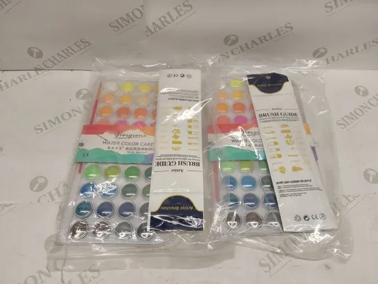 BOX OF 5X BRAND NEW GIORGIONE WATER COLOUR CAKES SETS WITH BRUSHES