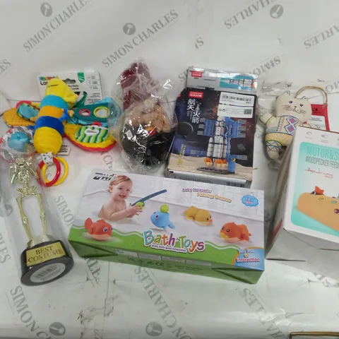 LARGE QUANTITY OF ASSORTED PRODUCTS TO INCLUDE; DWI BATH TOYS, KOEA VANILLA COLLECTION, LAMAZE FREDDIE THE FIREFLY