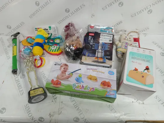 LARGE QUANTITY OF ASSORTED PRODUCTS TO INCLUDE; DWI BATH TOYS, KOEA VANILLA COLLECTION, LAMAZE FREDDIE THE FIREFLY