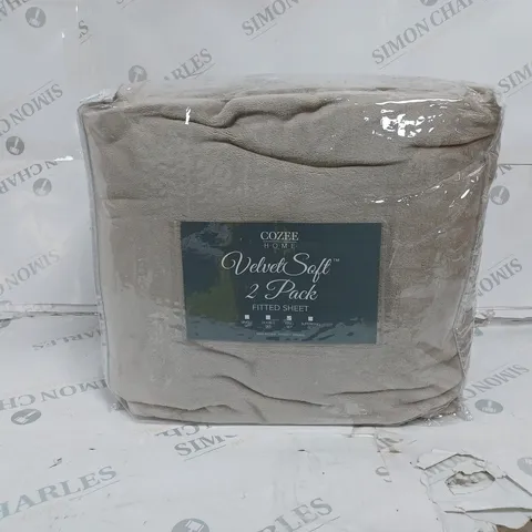 BOXED OUTLET COZEE HOME VELVETSOFT FITTED SHEETS