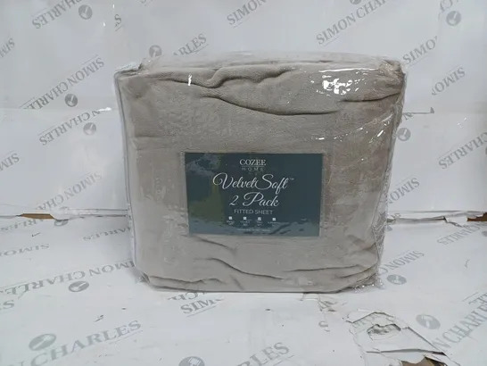 BOXED OUTLET COZEE HOME VELVETSOFT FITTED SHEETS