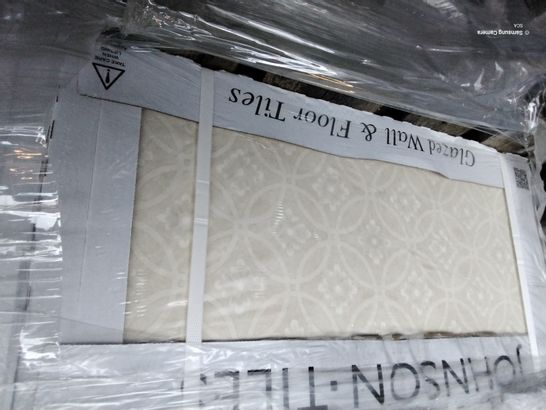 PALLET OF APPROXIMATELY 40 BOXES OF 30 × 60 COLYSEE BEIGE ROSACE M2 TILES