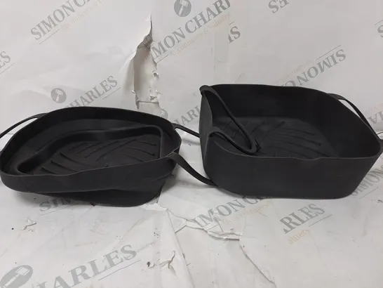 SET OF 2 UNBRANDED AIR FRYER RUBBER TUBS 