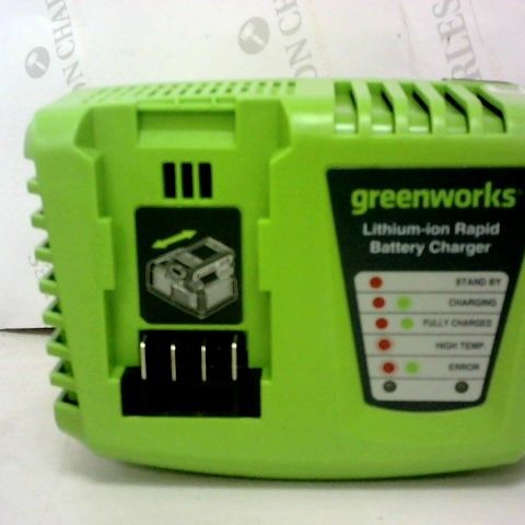 GREENWORKS UNIVERSAL BATTERY FAST CHARGER 40V 4A