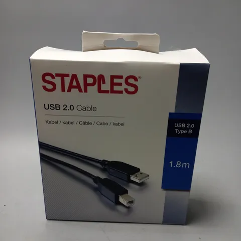 BOX OF 4 STAPLES USB 2.0 CABLES 1.8M 