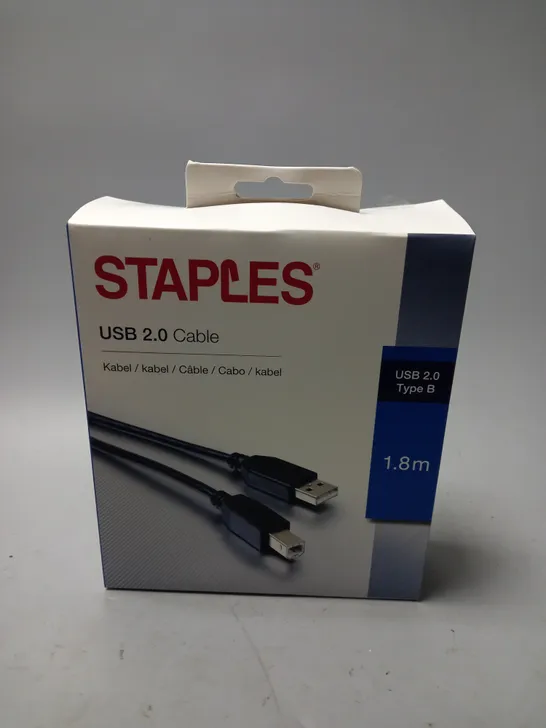 BOX OF 4 STAPLES USB 2.0 CABLES 1.8M 