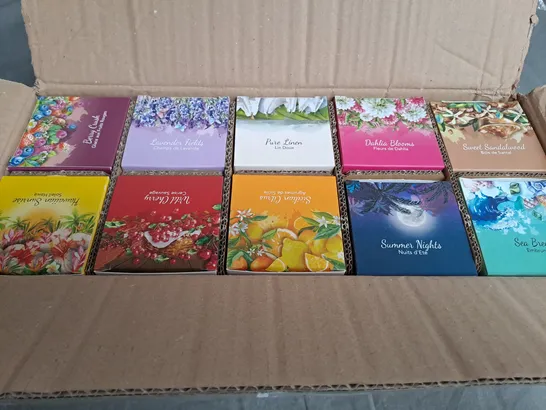 BOXED PRICE'S CANDLES SET OF 10 SUMMER JAR CANDLES IN GIFT BOXES