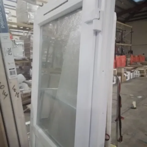 WHITE UPVC DOUBLE GLAZED DOOR, no size specified.