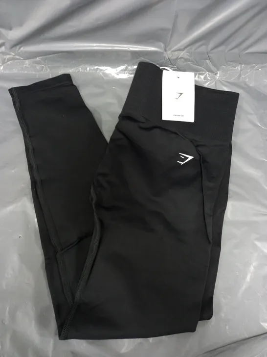 GYMSHARK EVERYDAY SEAMLESS LEGGINGS IN BLACK - LARGE