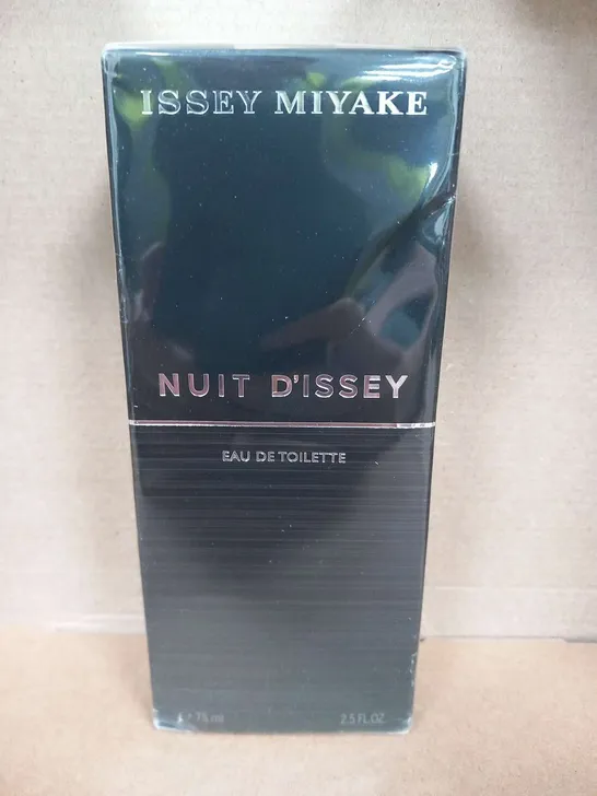 BOXED AND SEALED ISSEY MIYAKE NUIT D'ISSEY EAU DE TOILETTE 75ML