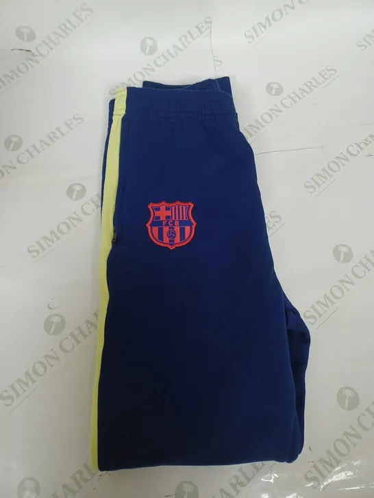 NIKE FC BARCELONA TRACKSUIT BOTTOMS SIZE L - KIDS