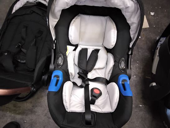 MYBABIIE BABY CARRIER/ CAR SEAT - GREY AND BLACK 