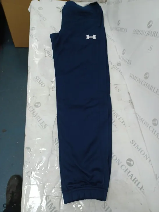 UNDER ARMOUR XL BOYS TRACKSUIT - NAVY/WHITE 