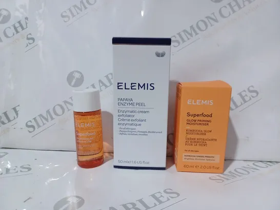 BOXED ELEMIS MOISTURISER, FACIAL TONER, AND CREAM EXFOLIATOR SET