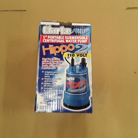 BOXED CLARKE PUMP 1" PORTABLE SUBMERSIBLE CENTRIFUGAL WATER PUMP 