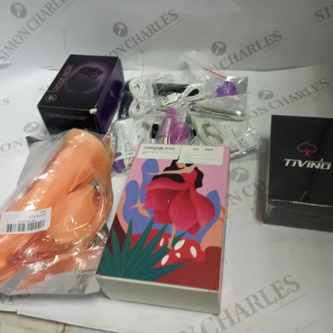 LOT OF APPROX 10 ASSORTED ADULT ITEMS TO INCLUDE DILDO, BULLET VIBRATORS, CLIT SUCTION STIMULATOR ETC