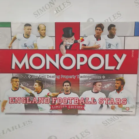 LIMITED EDITION ENGLAND FOOTBALL STARS MONOPOLY BOARD GAME