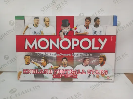 LIMITED EDITION ENGLAND FOOTBALL STARS MONOPOLY BOARD GAME