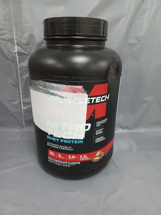 MUSCLETECH NITRO TECH WHEY PROTEIN POWDER MILK CHOCOLATE FLAVOUR 1.81KG