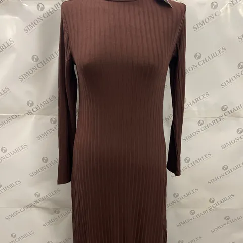 NOBODYS CHILD BAILEY CUT OUT MIDI DRESS IN BROWN SIZE 10