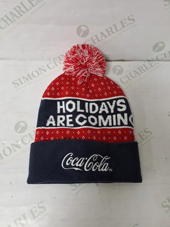 COCA-COLA HOLIDAYS ARE COMING BEANIE 