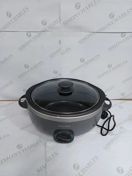 MORPHY RICHARDS OVAL SEAR AND STEW 6.5 LITRE SLOW COOKER GREY