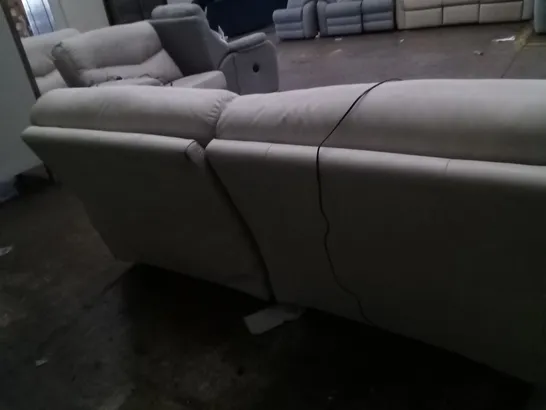 DESIGNER G PLAN MADE STRATFORD REGENT CHALK ELECTRIC RECLINING 3 SEATER SOFA