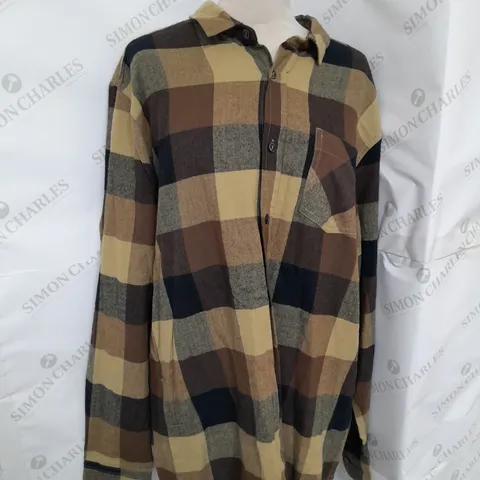 CEDAR WOOD STATE SHIRT IN BROWN CHECK SIZE L 