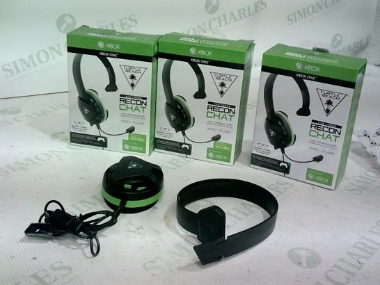 3 X TURTLE BEACH RECON CHAT EARFORCE WIRED HEADSET