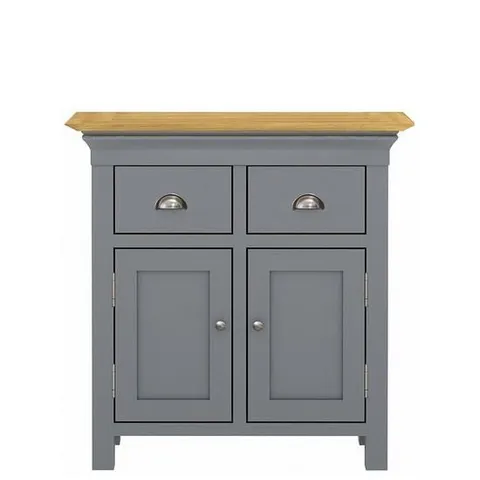 BOXED SEATTLE COMPACT SIDEBOARD - DARK GREY/OAK (1 BOX)