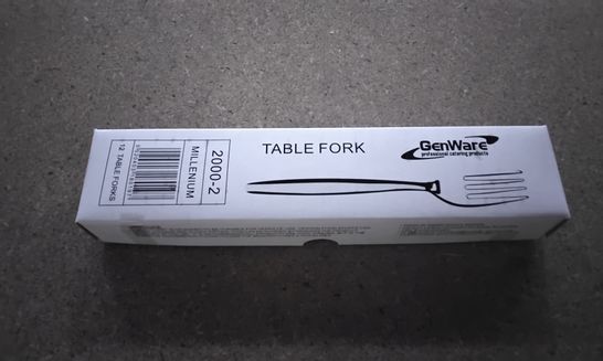 4 BOXES OF 100 GENWARE TABLE FORKS 