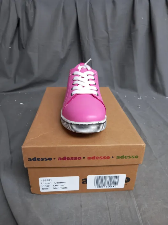 BOXED ADESSO CLAIRE TRAINER FUCHSIA SIZE 3