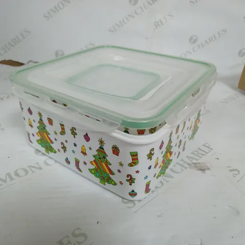 COOK'S ESSENTIALS SET OF 5 CHRISTMAS FOOD STORAGE BOXES