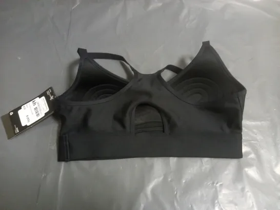 UNDER ARMOUR SPORTS BRA BLACK SIZE 8