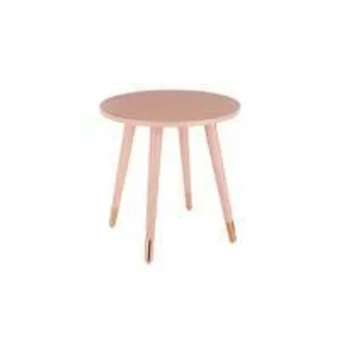 BOXED GRADE 1 TEDDY SIDE TABLE - GOLD TIPPED PINK/ROSE GOLD