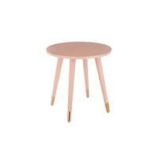 BOXED GRADE 1 TEDDY SIDE TABLE - GOLD TIPPED PINK/ROSE GOLD RRP £49