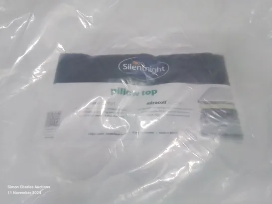 QUALITY BAGGED SILENTNIGHT PILLOW TOP SINGLE MATTRESS 