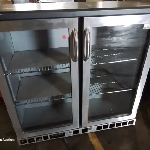 GAMKO DOUBLE DOOR UNDER COUNTER BOTTLE DISPLAY FRIDGE 