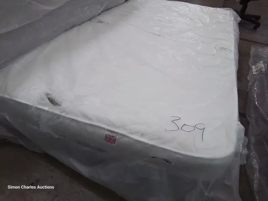 QUALITY BAGGED 4' SMALL DOUBLE AIR CONDITIONED POCKET SPRUNG 1000 MATTRESS