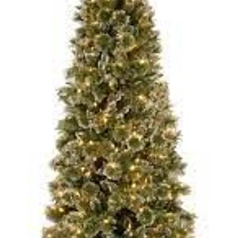 PRE-LIT SLIM CASHMERE TIPS 6.5ft CHRISTMAS TREE - COLLECTION ONLY