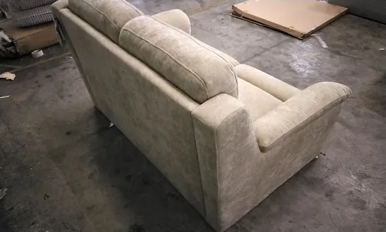 QUALITY DESIGNER 2 SEATER BEIGE FABRIC SOFA