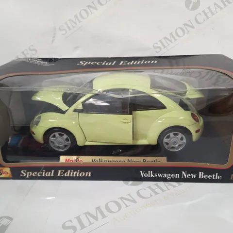 MAISTO SPECIAL EDITION 1:18 SCALE VOLKSWAGEN NEW BEETLE MODEL