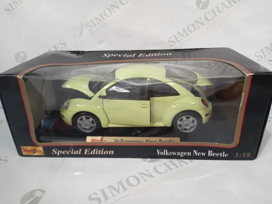 MAISTO SPECIAL EDITION 1:18 SCALE VOLKSWAGEN NEW BEETLE MODEL