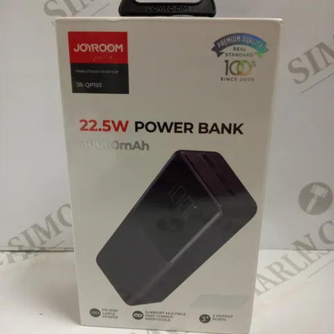 SEALED JOYROOM 22.5W POWER BANK - 30000MAH