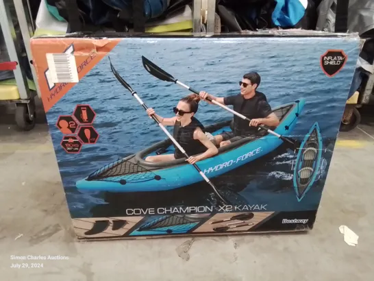 BOXED BESTWAY COVE CHAMPION X2 PERSON INFLATABLE KAYAK 