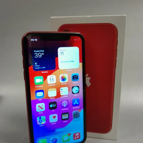 BOXED APPLE IPHONE 11 SMARTPHONE - (PRODUCT)RED 