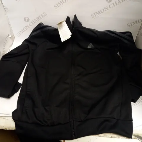 ADIDAS SERENO TRACKSUIT JACKET IN BLACK - 11-12