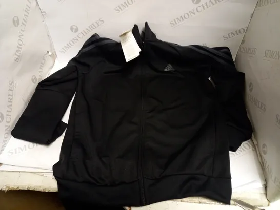 ADIDAS SERENO TRACKSUIT JACKET IN BLACK - 11-12